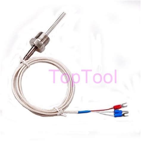Probe Food Temperature Meter Rtd Pt100 Sensor 2m Lead Wire Stainless