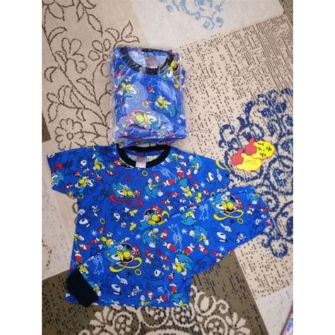 Baju Pijamas Kids Sonic Shopee Malaysia
