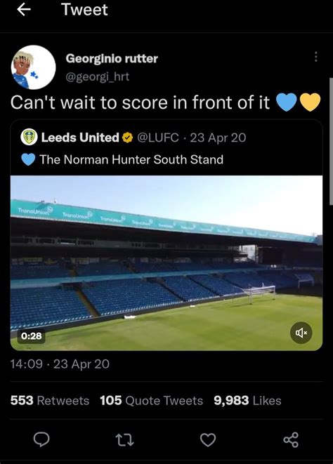 Lord Ash 🇺🇸🇺🇸 On Twitter What A Tweet From Rutter He Truly Gets It Lufc