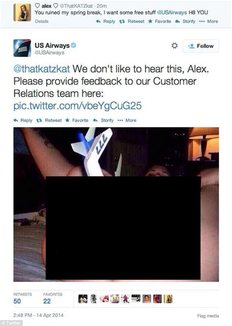 Us Airways Tweets Xxx Rated Pic To Complaining Customers Daily Mail