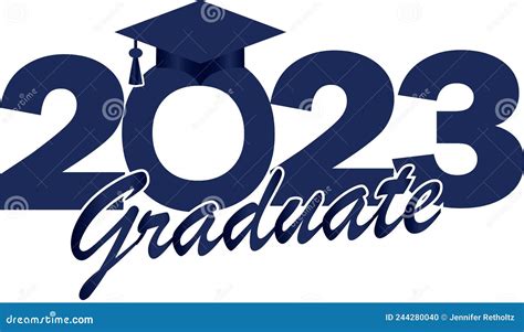 2023 Graduate Class Logo Vector Illustration 255470056