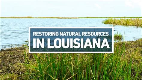 Restoring Natural Resources In Louisiana Youtube