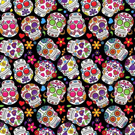 Download day one for mac & read reviews. Day of the Dead Sugar Skull Seamless Vector Background ...