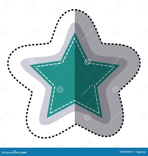 Color Sticker Star Shape Frame Callout Dialogue Stock Illustration