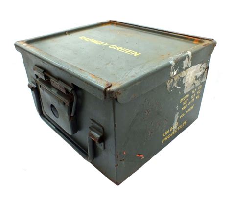 Army Ammo Metal Ammunition Tin Surplus Storage Box Tool Various Sizes EBay