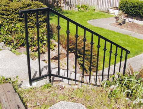 Basic Handrail With Collars Outdoor Decor Outdoor