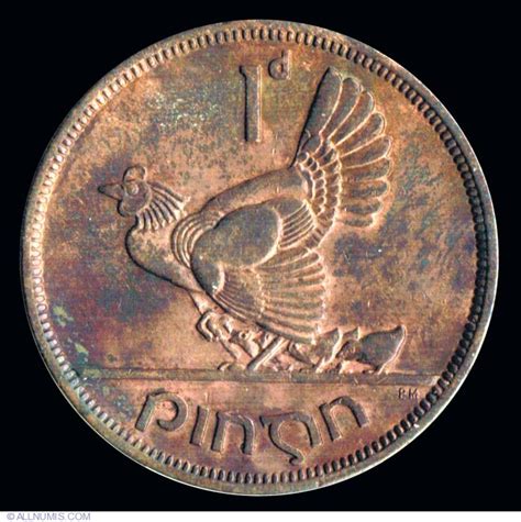 You paid tradesmen, such as a carpenter, in pounds but gentlemen, such as an artist, in guineas. Coin of 1 Penny 1946 from Ireland - ID 10859