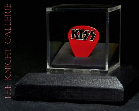 Kiss Commemorative Guitar Pick And Display Case By The Knight Gallerie 2495 Usd Display
