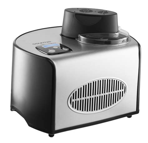 Gourmia Automatic Ice Cream Maker Stainless Steel 16 Qt Built In