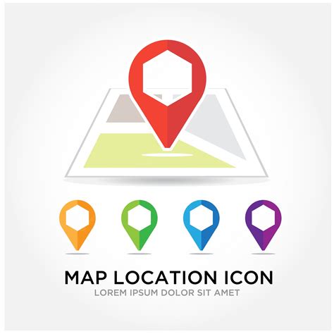 Mapa Ubicación Logo Vector Premium