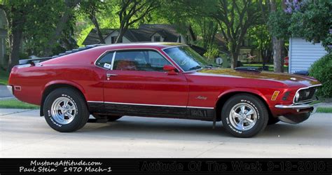 Candy Apple Red 1970 Mach 1 Ford Mustang Fastback