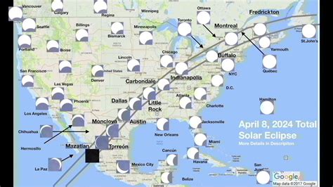 2024 Total Solar Eclipse Animation For North America Youtube