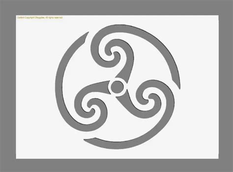 Mylar Stencil Celtic Spiral Symbol 125190 Micron A3a4a5 Sizes £3