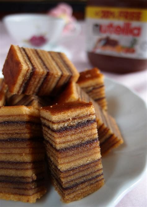 Memang lain dari yang biasa. RESEPI KEK LAPIS SARAWAK NUTELLA | Resep Kue Kering Terbaru