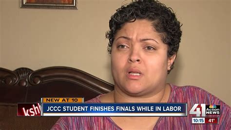 Ks Woman Finishes College Final While In Labor Youtube