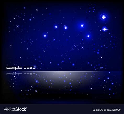 Starry Night Sky Royalty Free Vector Image Vectorstock