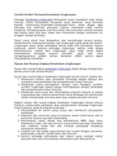 Sabenerna mah da ku sabab abdi tos cape waé meren ngetikna, jadi sakitu waé parantos anu tiasa di dugikeun, pamugi tiasa katampi ku saréréa, hatur nuhun kana waktos sareng. Contoh Artikel Tentang Kesehatan