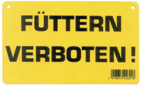 Check spelling or type a new query. Schild Füttern verboten Warnschild aus Kunststoff