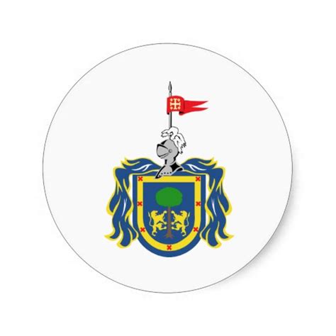 Coat Of Arms Of Jalisco Mexico Official Symbol Sticker From Zazzle