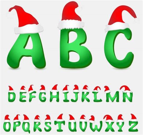 Printable Christmas Alphabet Letters