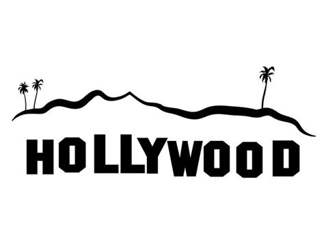 Hollywood Sign Los Angeles Graphics Design By Vectordesign On Zibbet