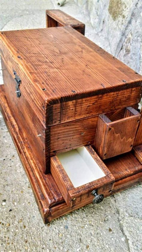 Hidden Compartment Jewelry Box Secret Stashing Wood Jewelry Box