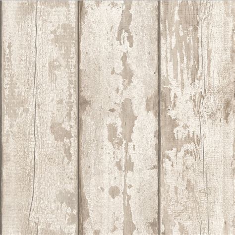 Arthouse White Washed Wood Panel Pattern Wallpaper Faux Effect