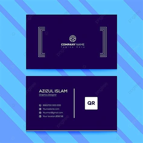 Black Business Card Template Template Download On Pngtree