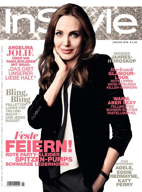 Angelina Jolie Instyle Magazine Germany January 2016 Issue Celebmafia