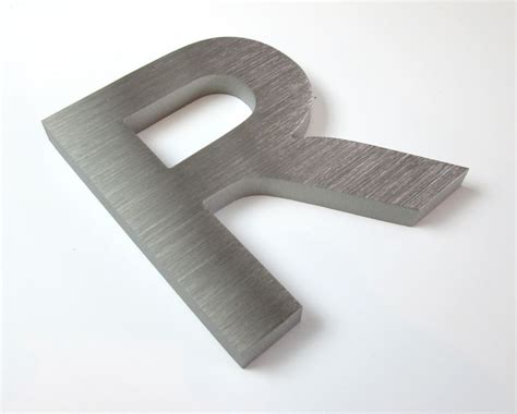 10mm Thick Brushed Stainless Steel Letters Metal Letters