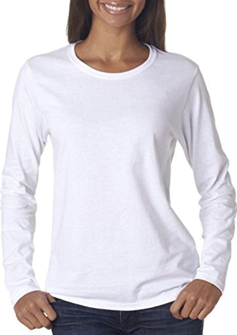 Gildan Heavy Cotton Ladies Long Sleeve T Shirt Wht Medium Brought To You By
