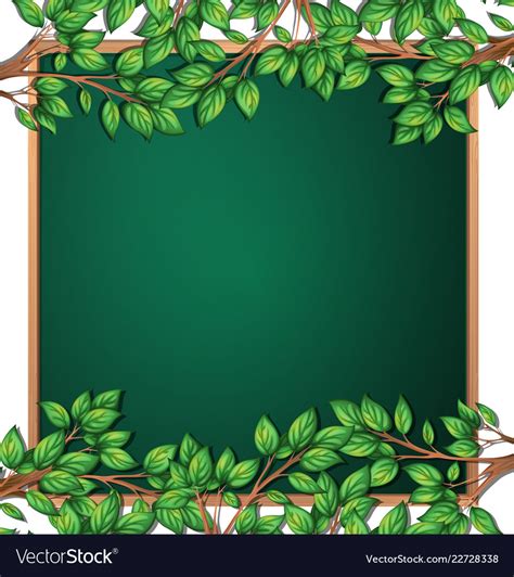 Wooden Tree Branch Frame Royalty Free Vector Image