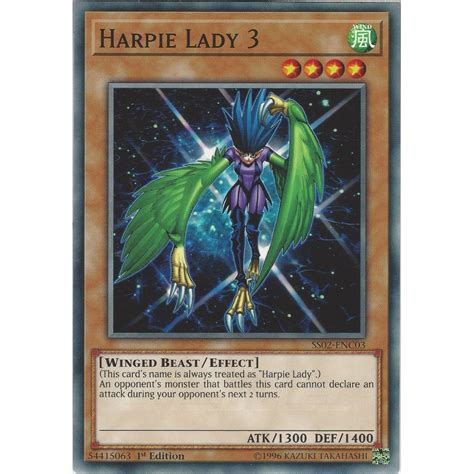 Yu Gi Oh Trading Card Game Harpie Lady 3 Ss02 Enc03 Speed Duel