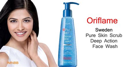Oriflame Sweden Pure Skin Scrub Deep Action Face Wash Review Face