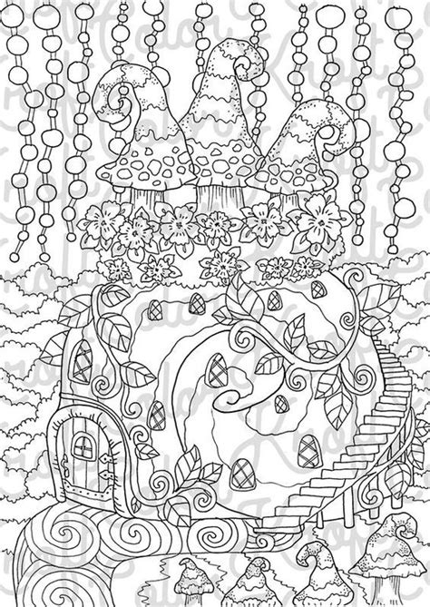 You can find designs in many categories 44. Gnome Home Coloring Page // Printable Coloring Page ...