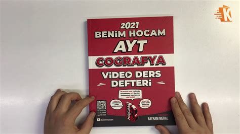 Benim Hocam Yayınları 2021 AYT Coğrafya Video Ders Defteri Bayram