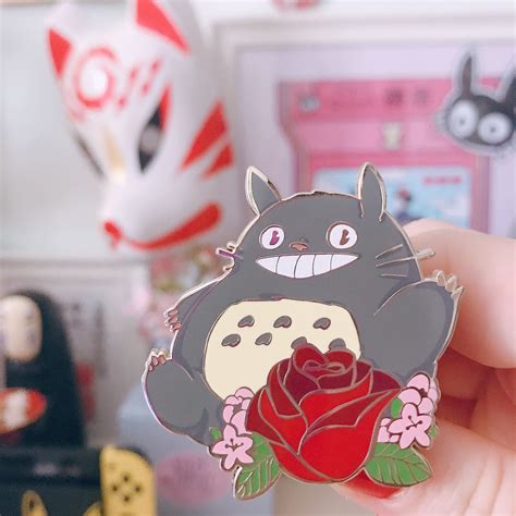 Totoro Flowers Pins · Neko Marion · Online Store Powered By Storenvy
