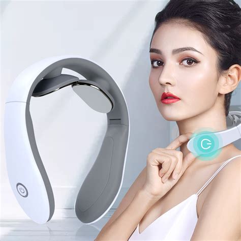 Magnetic Pulse Heated Electric Intelligent Neck Shoulder Massager Fatigue Relief Relaxation