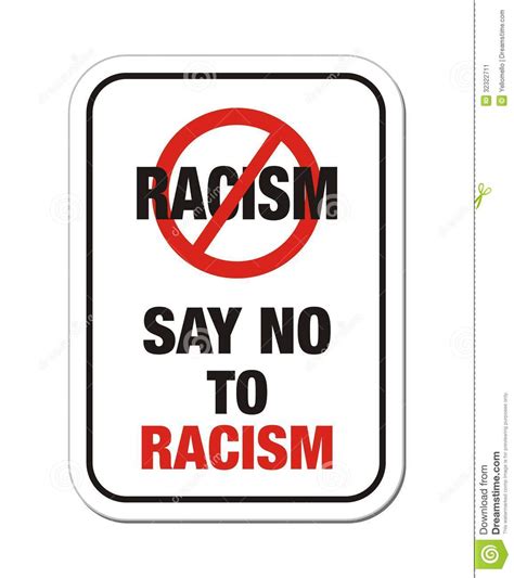 33,089 likes · 41 talking about this. Say no to racism sign stock vector. Illustration of human ...