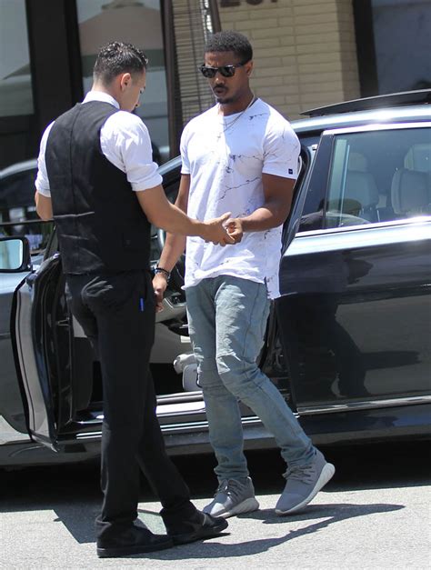 Michael B Jordan Out For Lunch In La And More On His And Chadwick Boseman S Captain America
