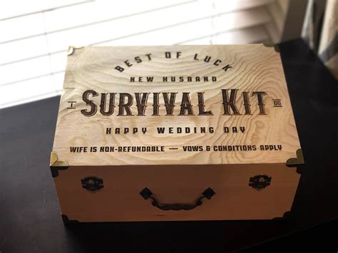 New Husband Survival Kit New Husband T Wedding T For Etsy