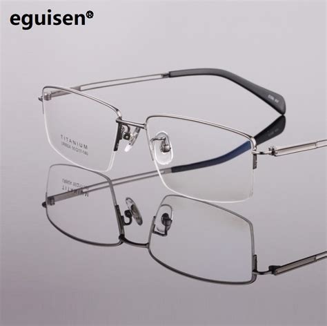 width 140 pure titanium glasses man spectacle frames eyewear business male myopia prescription