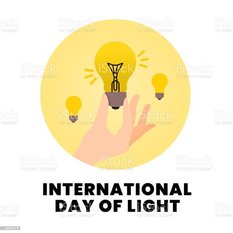 Ilustración De Día Internacional De La Luz Con Ilustración Vectorial De