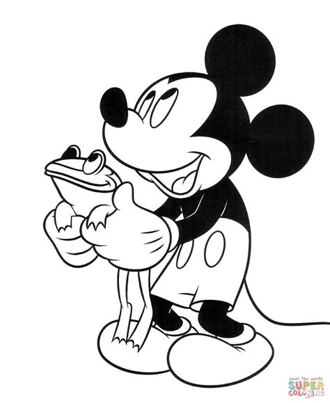 10 Mewarnai Gambar Mickey Mouse