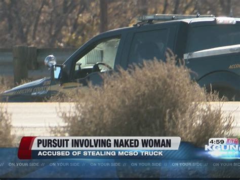 Fnn Police Chase Pursuit Of Stolen Police Car Female Suspect Naked My