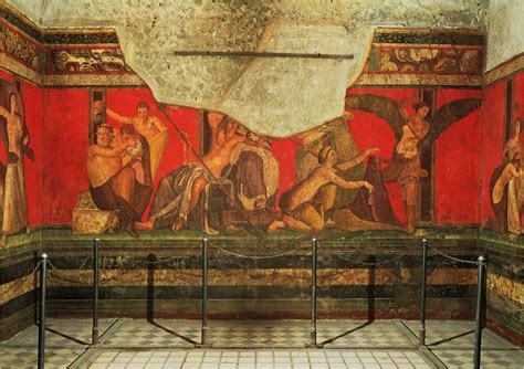 Ca 6050 Bc Dionysiac Mystery Frieze Second Style Wall Paintings