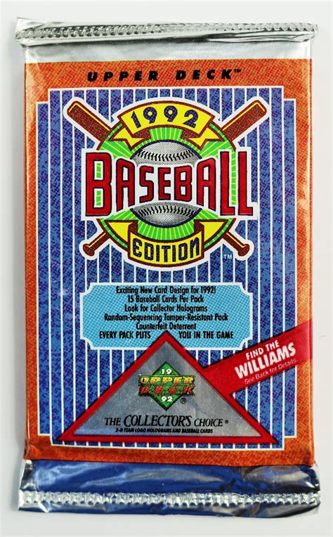 You can read this story that provides you with details on how you can determine the value of your card(s). Vintage 1992 Edition Upper Deck Baseball Trading Cards MLB 92 Collectors Choice | eBay