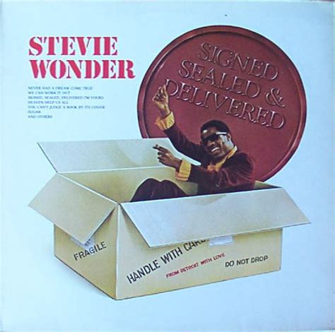 Stevie Wonder Signed Sealed And Delivered Vinyl Discogs