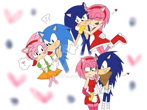 Sonamy Boom By Dinamitad On Deviantart Classic Sonic Sonic Art Sonic And Amy