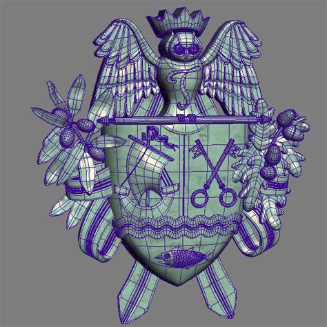 Coat Of Arms 3d Model Cgtrader